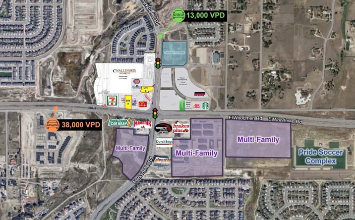 Pictures of Retail, Land property located at NWCE.WoodmenRd&Marksheffel Rd, Colorado Springs, CO 80908 for lease - image #1
