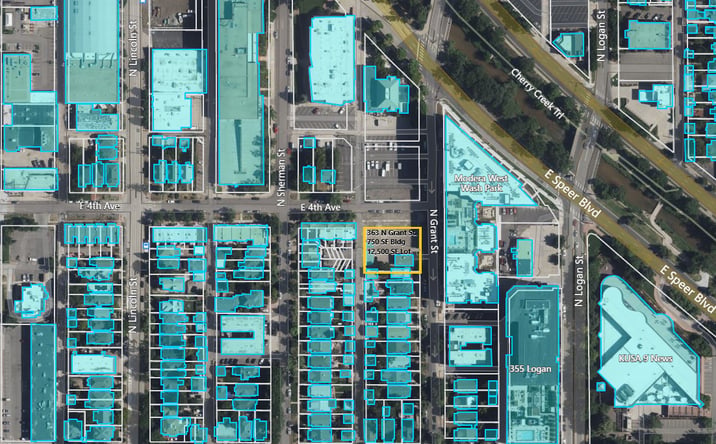 Pictures of Office, Industrial, Land property located at 391 N Grant St, Denver, CO 80203 for lease - image #1