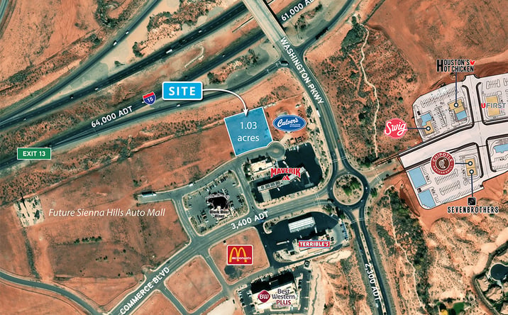 Pictures of Retail, Land, Restaurant property located at Washington Parkway & I-15, Washington, UT 84780 for lease - image #1