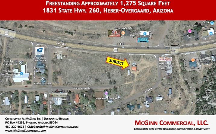 Pictures of Retail property located at 1831 AZ State Hwy. 260, Heber, AZ. 85928, Heber-Overgaard, AZ 85928 for lease - image #1