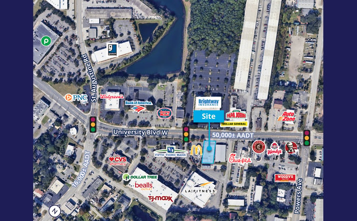 Pictures of Retail property located at 3746 University Blvd W, Jacksonville, FL 32217 for lease - image #1
