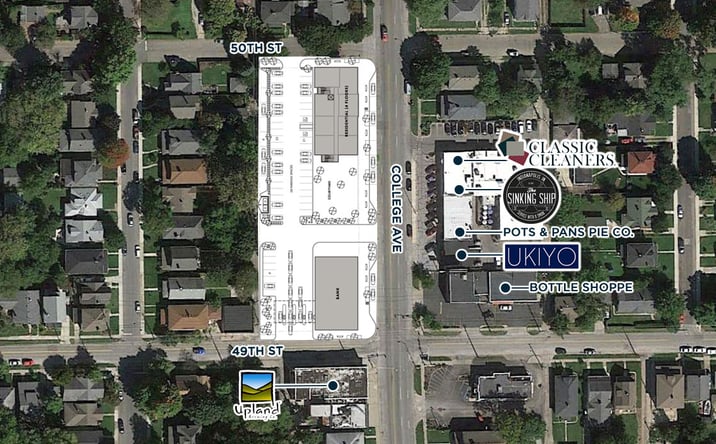 Pictures of Retail property located at 49th St & College (NWC), Indianapolis, IN 46205 for lease - image #1