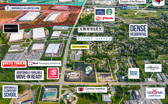 Pictures of Retail, Land, Restaurant property located at 6810 Shelbyville Rd, Simpsonville, KY 40067 for lease - image #1