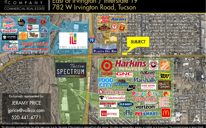 Pictures of Retail, Land property located at 782 W Irvington Rd, Tucson, AZ 85714 for lease - image #1