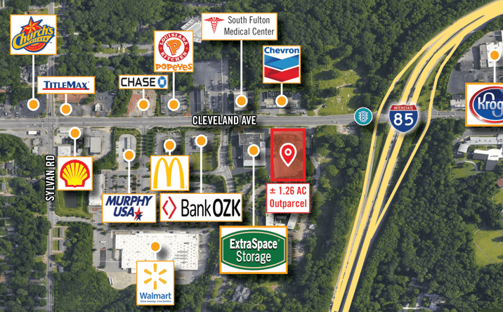 Pictures of Retail, Land property located at 780 Cleveland Ave SW, Atlanta, GA 30315 for lease - image #1