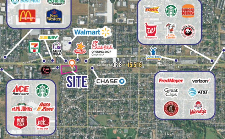 Pictures of Retail, Land property located at W Baseline Street & S 1st Ave, Cornelius, OR 97116 for lease - image #1