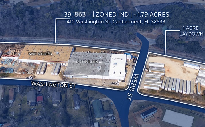 Pictures of Industrial property located at 410 Washington St, Cantonment, FL 32533 for lease - image #1