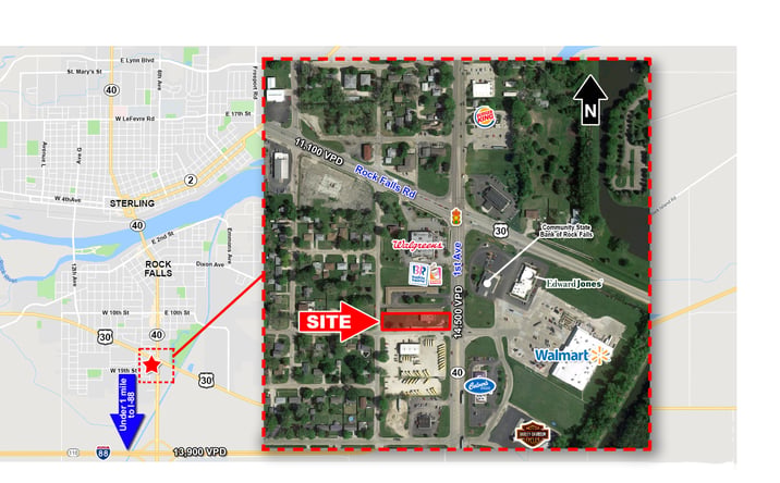 Pictures of Land property located at 1002 1st Ave, Rock Falls, IL 61071 for lease - image #1