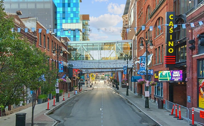 Pictures of Retail property located at 546 Monroe St, Detroit, MI 48226 for lease - image #1