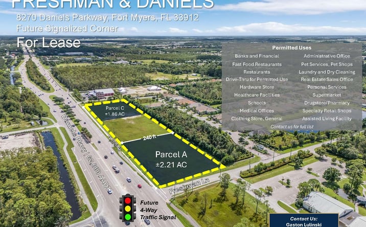 Pictures of Retail, Land, Restaurant property located at 8270 Daniels Pkwy, Fort Myers, FL 33912 for lease - image #1