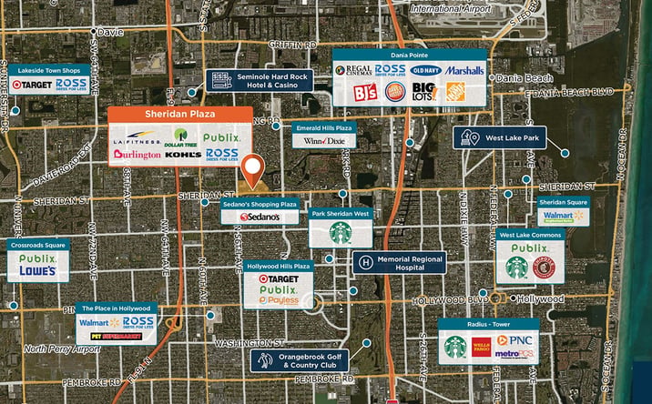 Pictures of Retail property located at 4801-5545 Sheridan Street, Hollywood, FL 33021 for lease - image #1