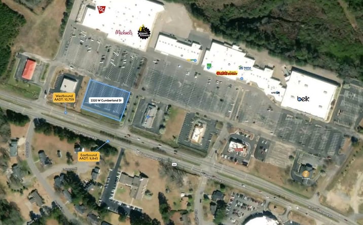 Pictures of Retail property located at 2320 W Cumberland St, Dunn, NC 28334 for lease - image #1