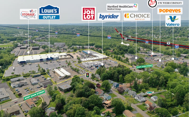 Pictures of Retail, Office, Restaurant property located at 1231 E Main St, Meriden, CT 06450 for lease - image #1