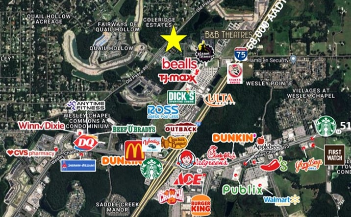 Pictures of Retail, Office, Restaurant property located at Oakley Blvd & Old Pasco Rd, Wesley Chapel, FL 33544 for lease - image #1