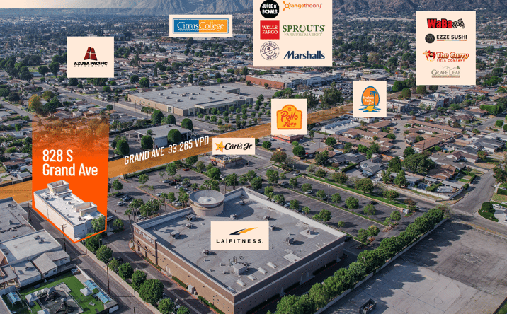 Pictures of Retail property located at 828 S Grand Ave, Glendora, CA 91740 for lease - image #1