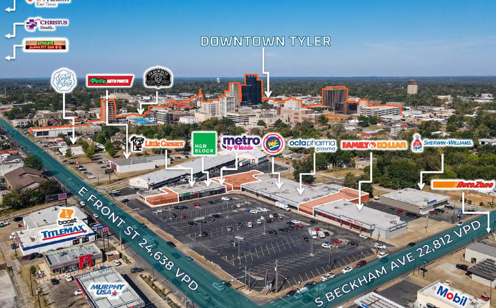 Pictures of Retail property located at 532 E Front St, Tyler, TX 75702 for lease - image #1
