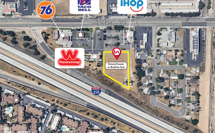 Pictures of Land property located at 2505 Highland Ave, Highland, CA 92346 for lease - image #1