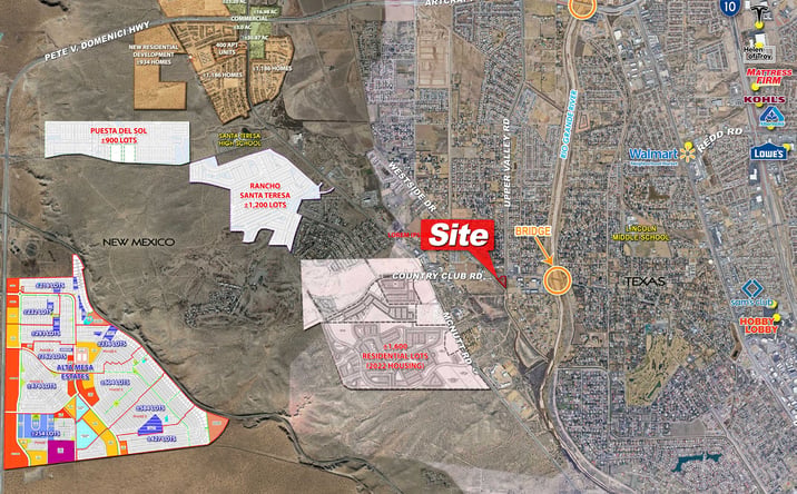 Pictures of Land property located at 1090 Country Club Rd, Santa Teresa, NM 88008 for lease - image #1