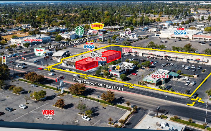 Pictures of Retail, Office, Restaurant property located at 5635 E Kings Canyon Rd, Fresno, CA 93727 for lease - image #1