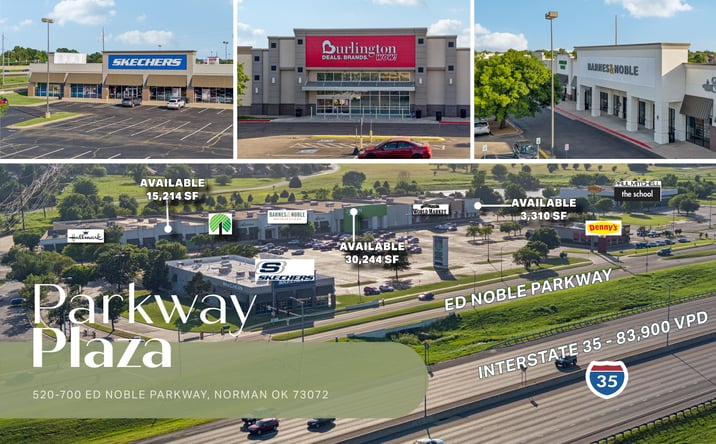 Pictures of Retail property located at 520-700 Ed Noble Parkway, Norman, OK 73072 for lease - image #1