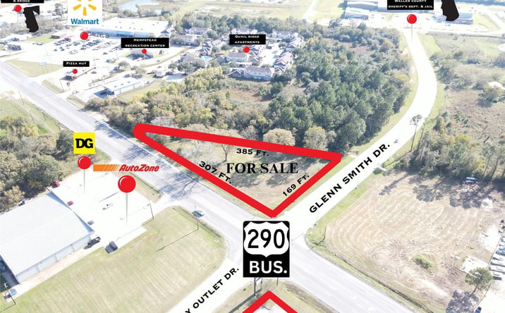 Pictures of Land property located at 100 Sheriff R Glenn Smith Dr, Hempstead, TX 77445 for lease - image #1