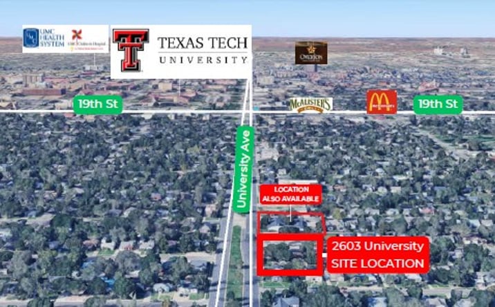 Pictures of Retail, Office, Special Purpose property located at 2603 University Ave, Lubbock, TX 79411 for lease - image #1