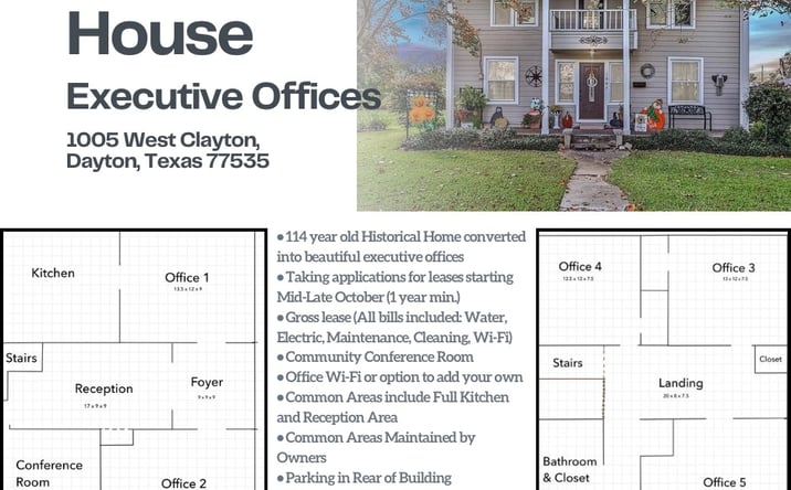 Pictures of Office property located at 1005 W Clayton St, Dayton, TX 77535 for lease - image #1