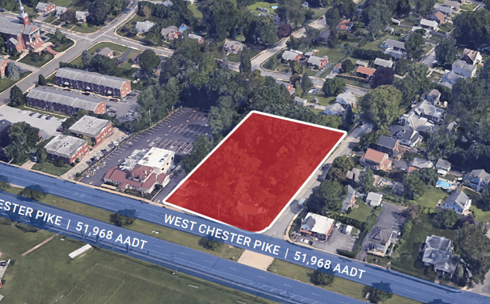 Pictures of Retail, Land, Restaurant property located at 3201 West Chester Pike, Newtown Square, PA 19073 for lease - image #1