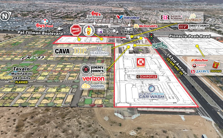Pictures of Retail property located at SWC Pat Tillman Blvd & 163rd Ave, Surprise, AZ 85387 for lease - image #1