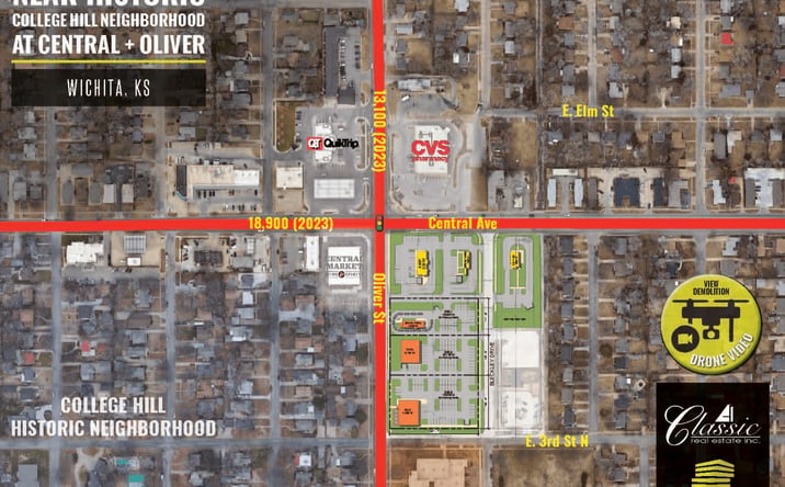Pictures of Retail, Land, Restaurant property located at 4801 E Central Ave, Wichita, KS 67208 for lease - image #1