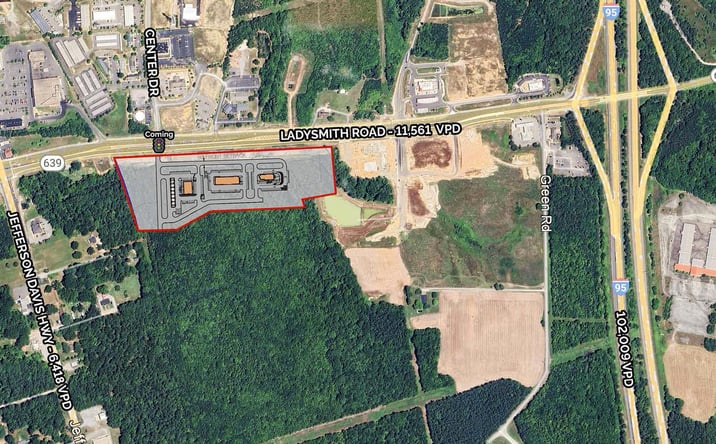 Pictures of Land property located at Ladysmith Road, Ruther Glen, VA 22546 for lease - image #1