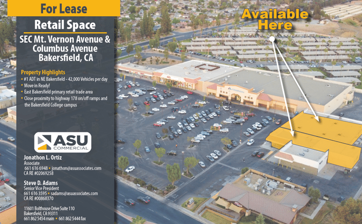 Pictures of Retail property located at 2683 Mount Vernon Ave, Bakersfield, CA 93306 for lease - image #1