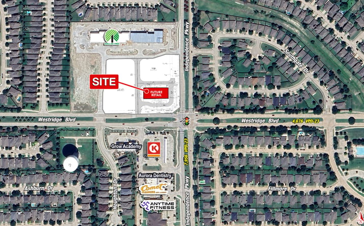 Pictures of Retail property located at 1600 Independence Pkwy, McKinney, TX 75072 for lease - image #1