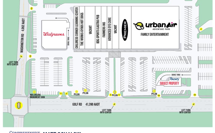 Pictures of Retail property located at 2610 Golf Rd, Glenview, IL 60025 for lease - image #1