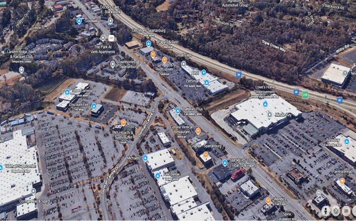Pictures of Retail, Industrial property located at 150 E Blackstock Rd, Spartanburg, SC 29302 for lease - image #1