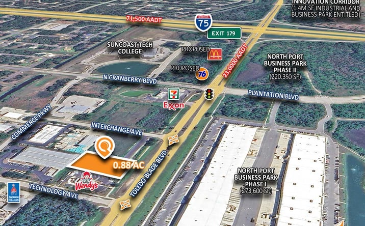 Pictures of Retail, Industrial, Land property located at 1001 Interchange Ave, North Port, FL 34289 for lease - image #1