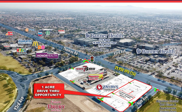 Pictures of Land property located at Loop 101 & Thomas Rd, Phoenix, AZ 85037 for lease - image #1