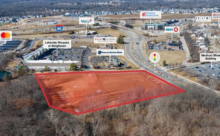 Pictures of Retail, Office, Land property located at SEC Winghaven Blvd. & Hammack Rd, O'Fallon, MO 63368 for lease - image #1