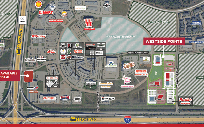 Pictures of Retail property located at I-10 & WESTSIDE PARKWA, Katy, TX 77450 for lease - image #1