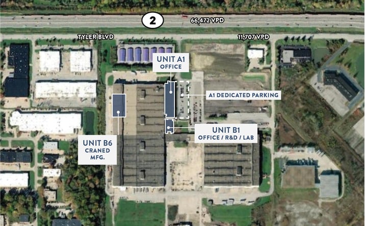 Pictures of Office, Industrial property located at 7800 Tyler Blvd, Mentor, OH 44060 for lease - image #1