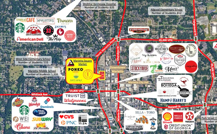 Pictures of Retail, Restaurant property located at 68 North Marietta Pkwy NW, Marietta, GA 30060 for lease - image #1