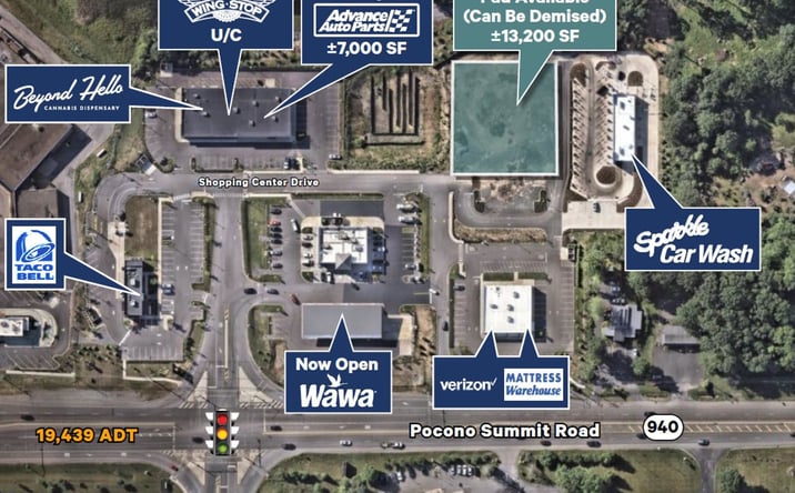 Pictures of Retail property located at Route 940 & Mountain Drive, Mount Pocono, PA 18344 for lease - image #1