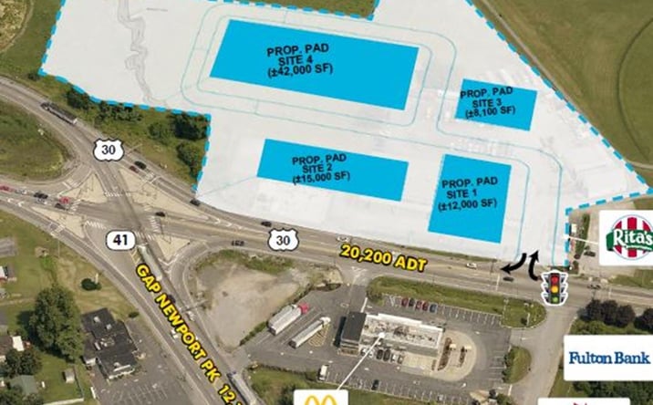 Pictures of Retail, Land property located at 5523 Lincoln Hwy, Gap, PA 17527 for lease - image #1