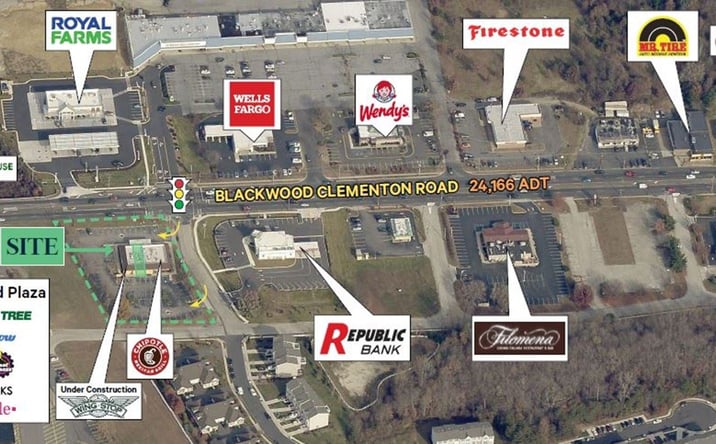 Pictures of Retail property located at 1410 Blackwood-Clementon Rd, Clementon, NJ 08021 for lease - image #1