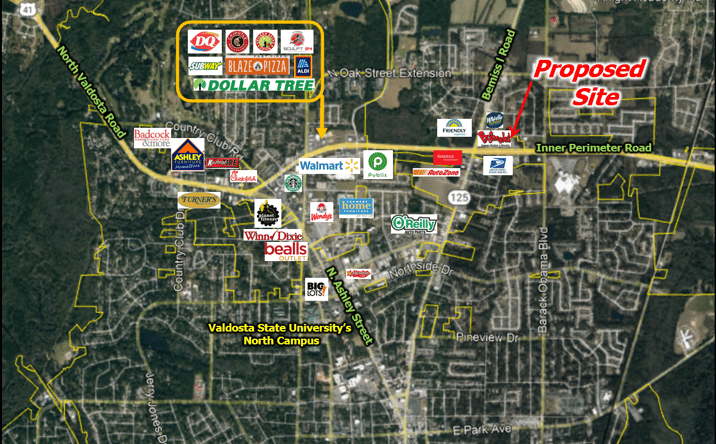 Pictures of Retail, Land, Restaurant property located at 3661 Inner Perimeter Rd, Valdosta, GA 31602 for lease - image #1