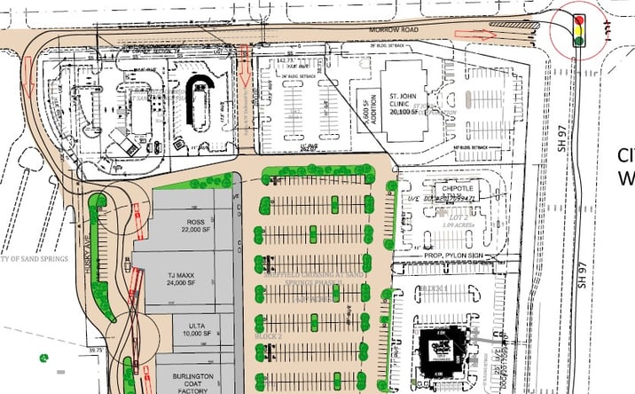Pictures of Retail, Office, Restaurant property located at Wilson Ave, Sand Springs, OK 74063 for lease - image #1