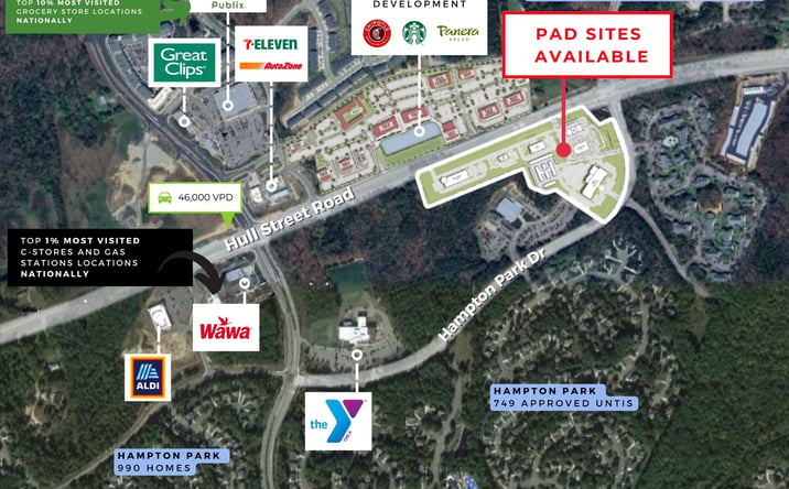 Pictures of Retail, Land property located at 15500 Hampton Park Dr, Chesterfield, VA 23832 for lease - image #1
