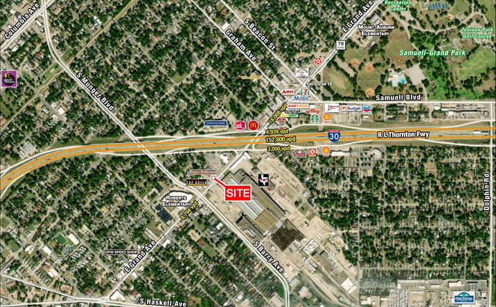 Pictures of Retail, Industrial property located at 5115 E Grand Ave, Dallas, TX 75223 for lease - image #1