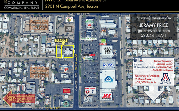 Pictures of Retail property located at 2901 N Campbell Ave, Tucson, AZ 85719 for lease - image #1