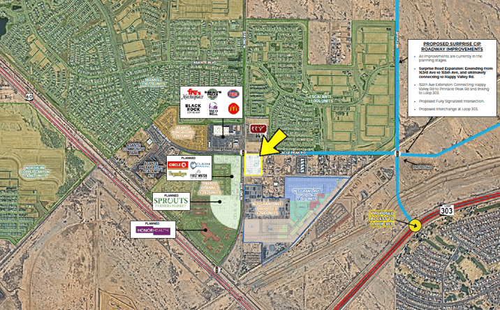 Pictures of Retail, Land property located at 23236 N 163rd Ave, Surprise, AZ 85387 for lease - image #1